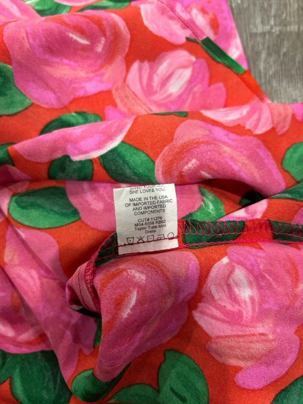 Show Me Your MuMu Taylor Tube Hot Pink Floral Strapless Mini Dress Sz m - Picture 7 of 10